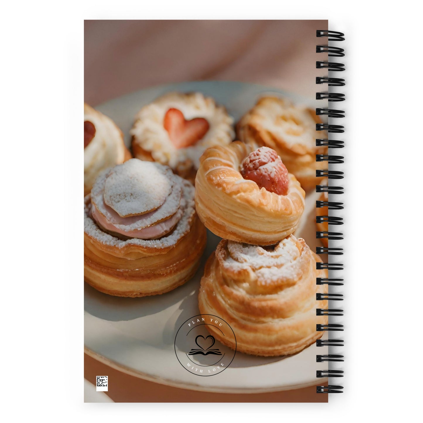 Sweet Notes and Crumbly Thoughts Spiral Notebook