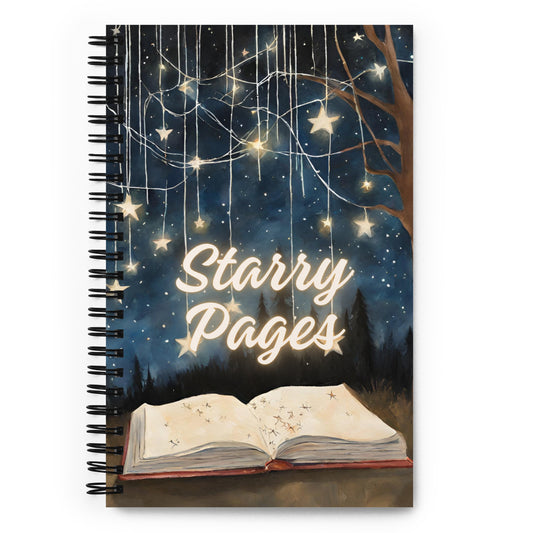 Starry Pages Spiral Notebook