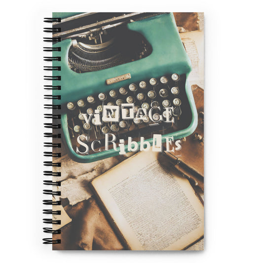 Vintage Scribbles Spiral Notebook
